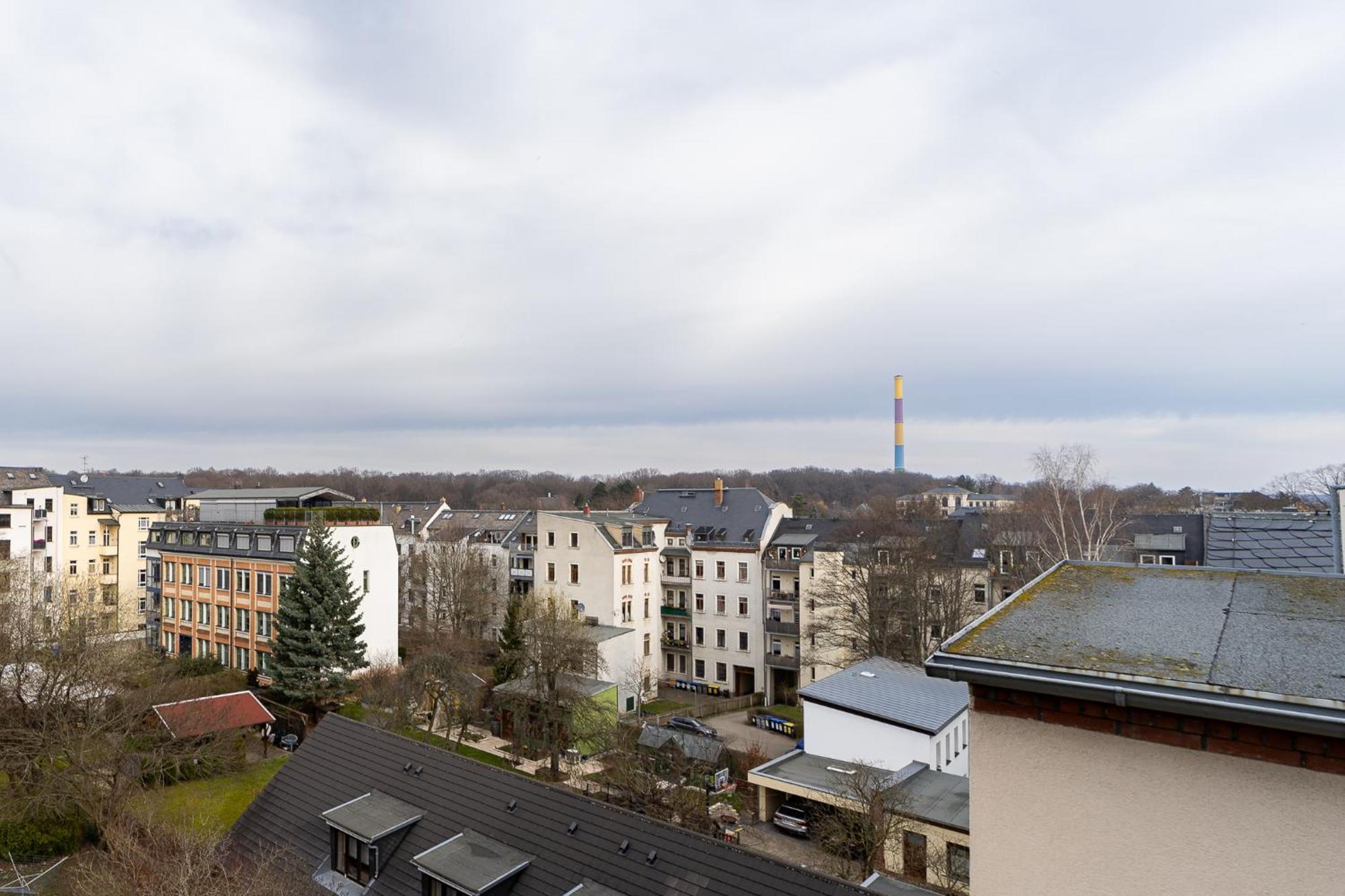 Schlossberg-Domizil Mit Weitblick - Arbeitsplatz, Balkon, Netflix, Badewanne & Yogamatte Chemnitz Dış mekan fotoğraf